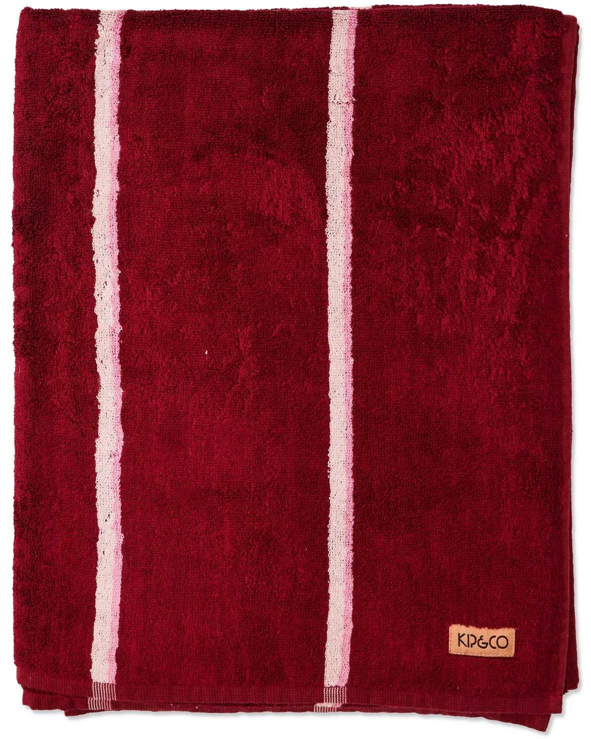 Ruby Rose Stripe Bamboo Terry Bath Towel