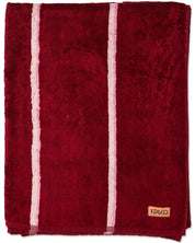 Ruby Rose Stripe Bamboo Terry Bath Towel