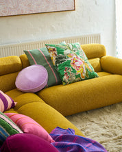 Somerset Green Embroidered Cushion