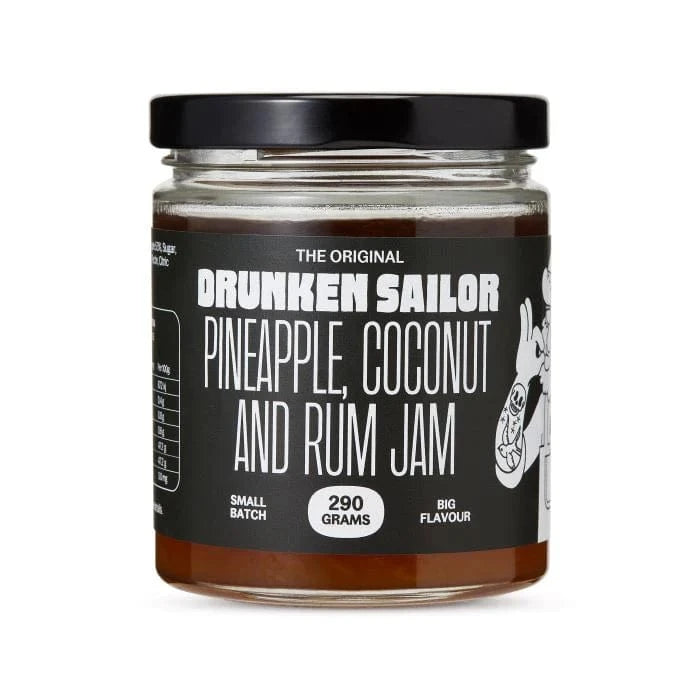 Drunken Sailor Pineapple Coconut Rum Jam 290g