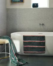 Wakame Crush Stripe Bamboo Terry Bath Towel
