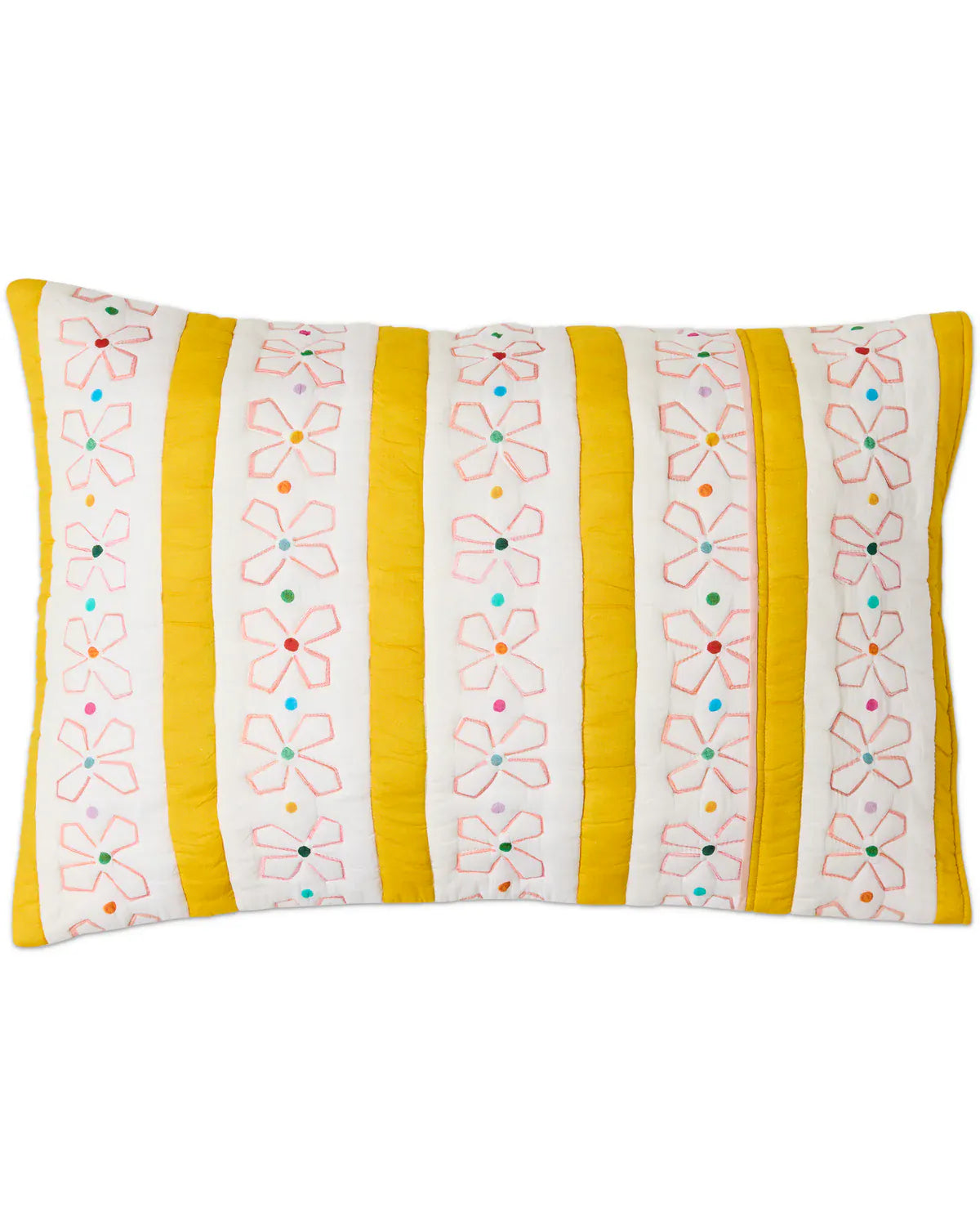 Kip&Co x AS DaisyChain Org Ctn Quilted Pillowcase 2P StdSet