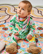 Sweet Flowers Organic Cotton Dribble Bib Set