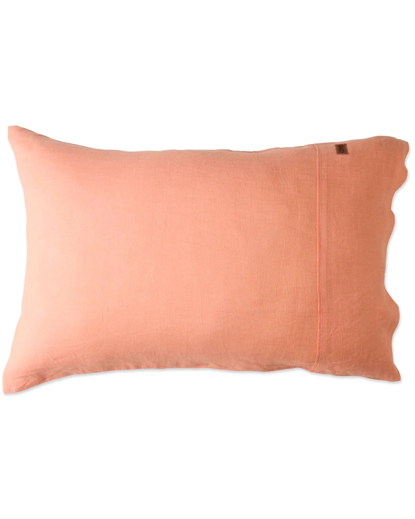 Coral Blossom Linen Pillowcases | Set of 2