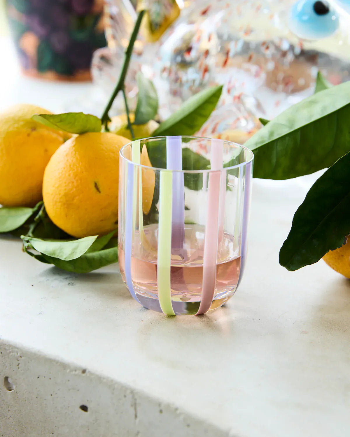 Neptune Stripe Tumbler Glass | Set of 2