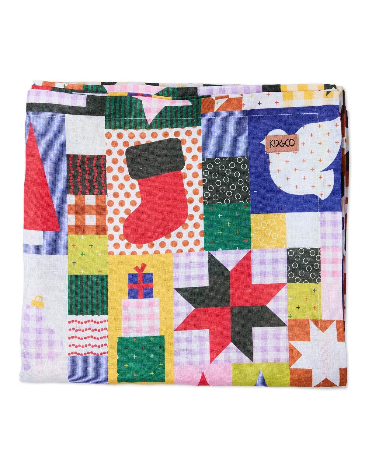 Christmas Patchwork Tablecloth | Large Rectangular