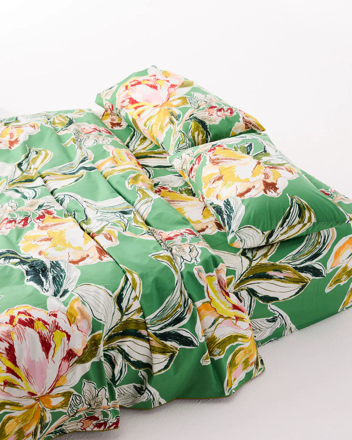 Somerset Green Organic Cotton Fitted Sheet | King