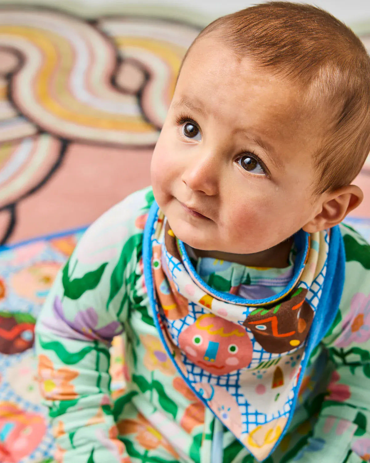 Happy Stars Organic Cotton Dribble Bib Set