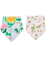 Sweet Flowers Organic Cotton Dribble Bib Set