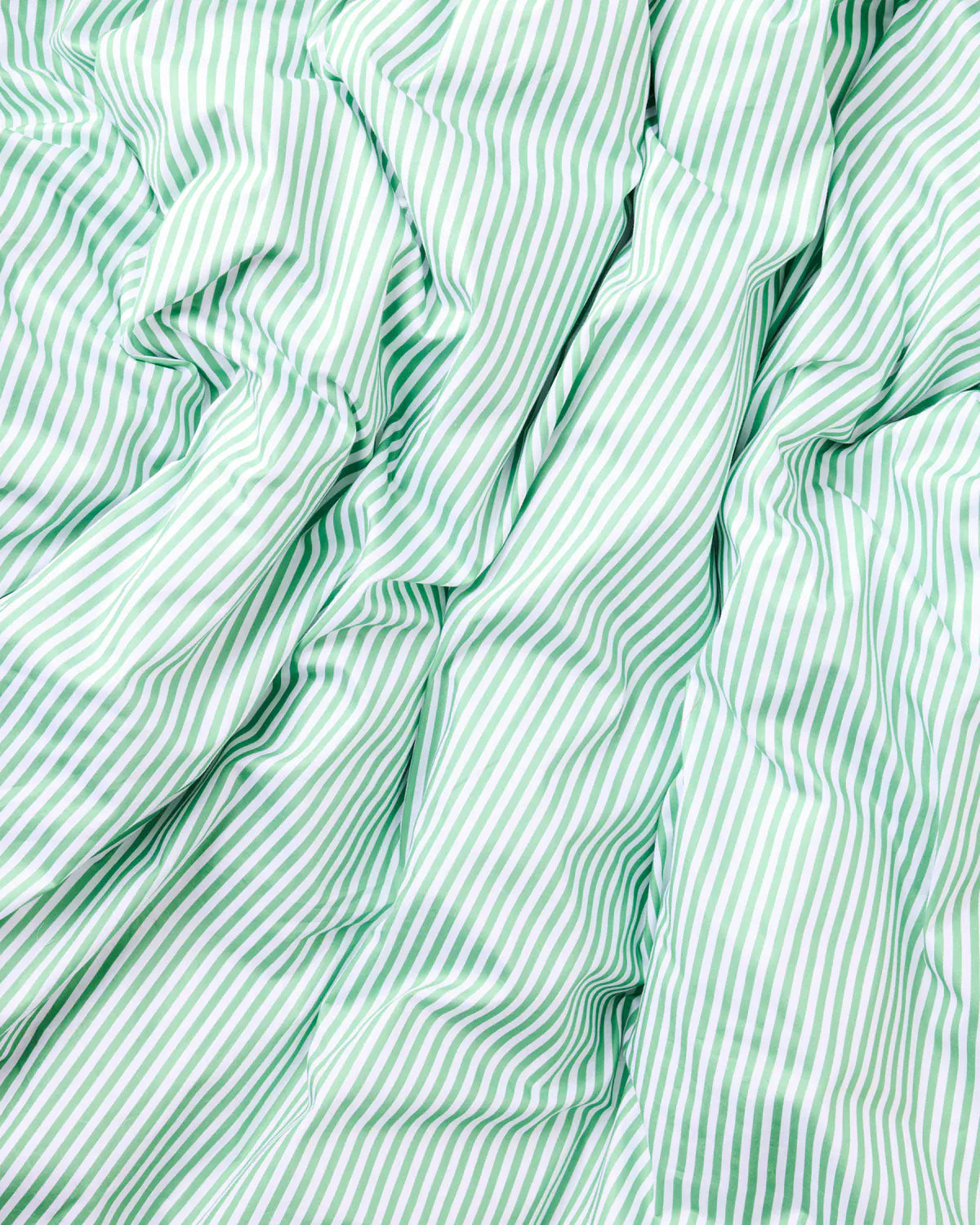 Tarragon Stripe Organic Cotton Flat Sheet | Single