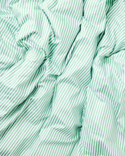 Tarragon Stripe Organic Cotton Flat Sheet | Single