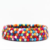 Colourful Felt Ball Basket for Cats