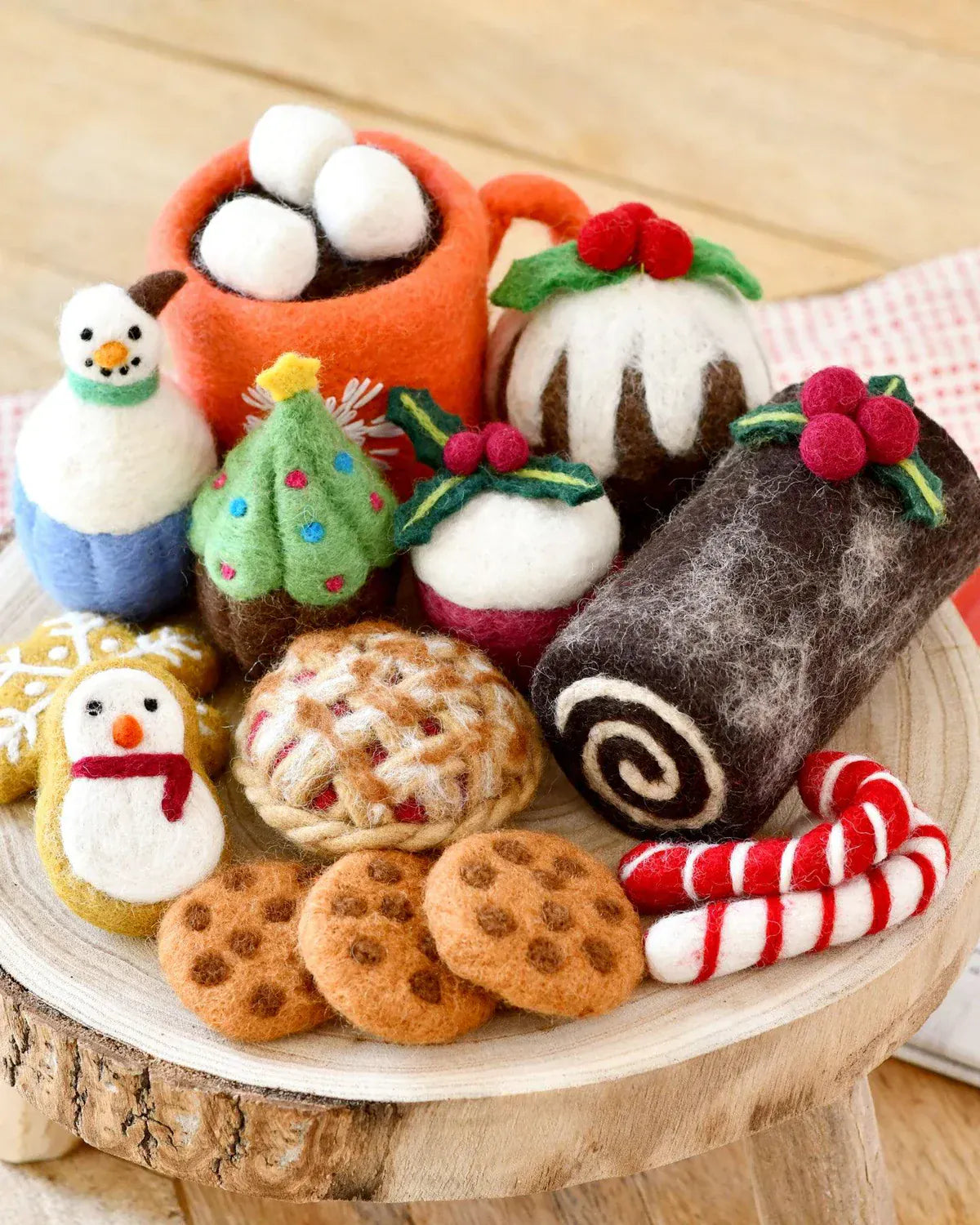 Grazing Box of Christmas Felt Play Food