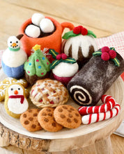Grazing Box of Christmas Felt Play Food
