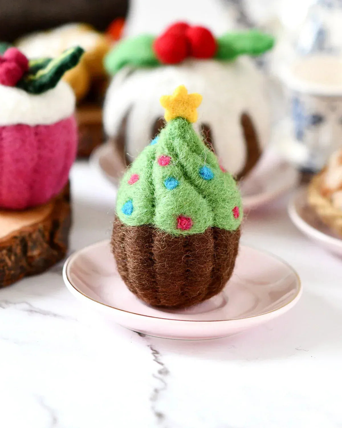 Felt Cupcake | Christmas Tree