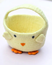 Felt Easter Egg Hunt Basket | Yellow Chick