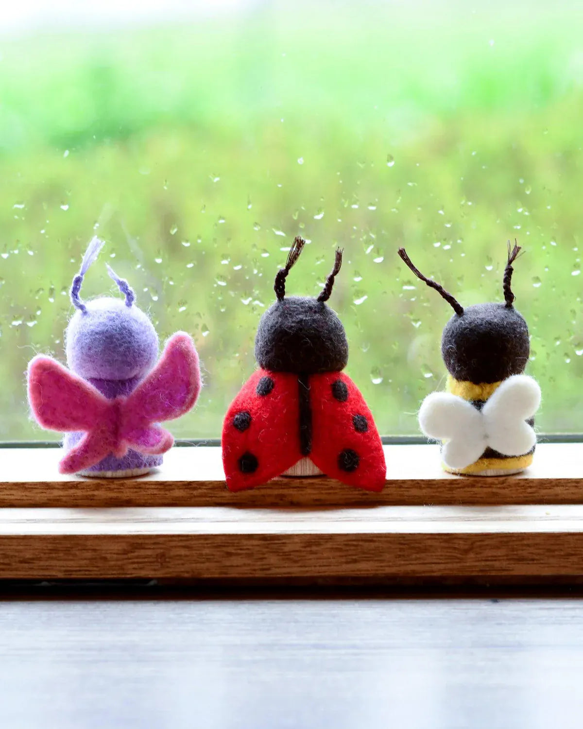 Bugs Peg Dolls | Bee, Ladybug + Butterfly