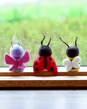 Bugs Peg Dolls | Bee, Ladybug + Butterfly