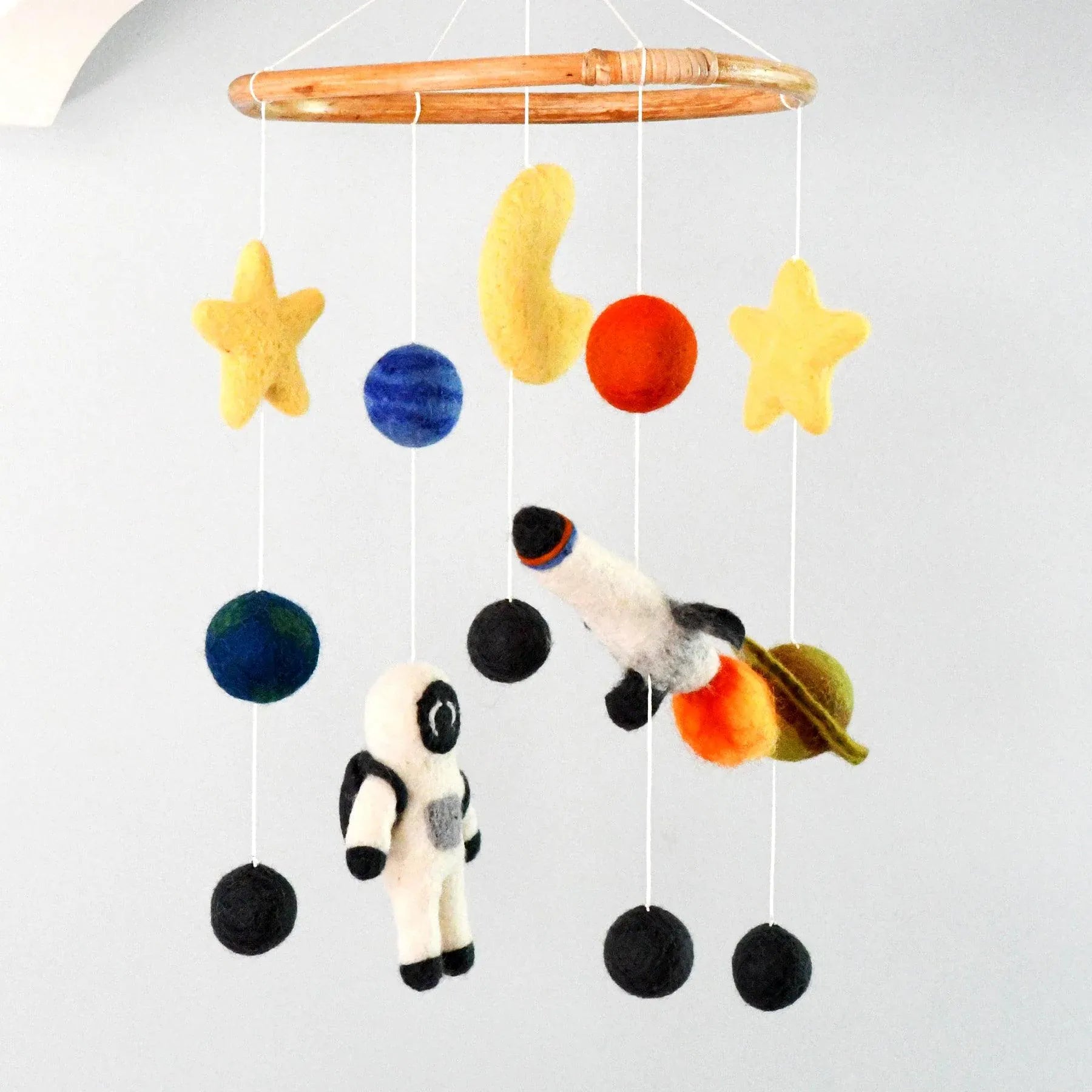 Baby Cot Mobile - Outer Space, Rocket and Astronaut