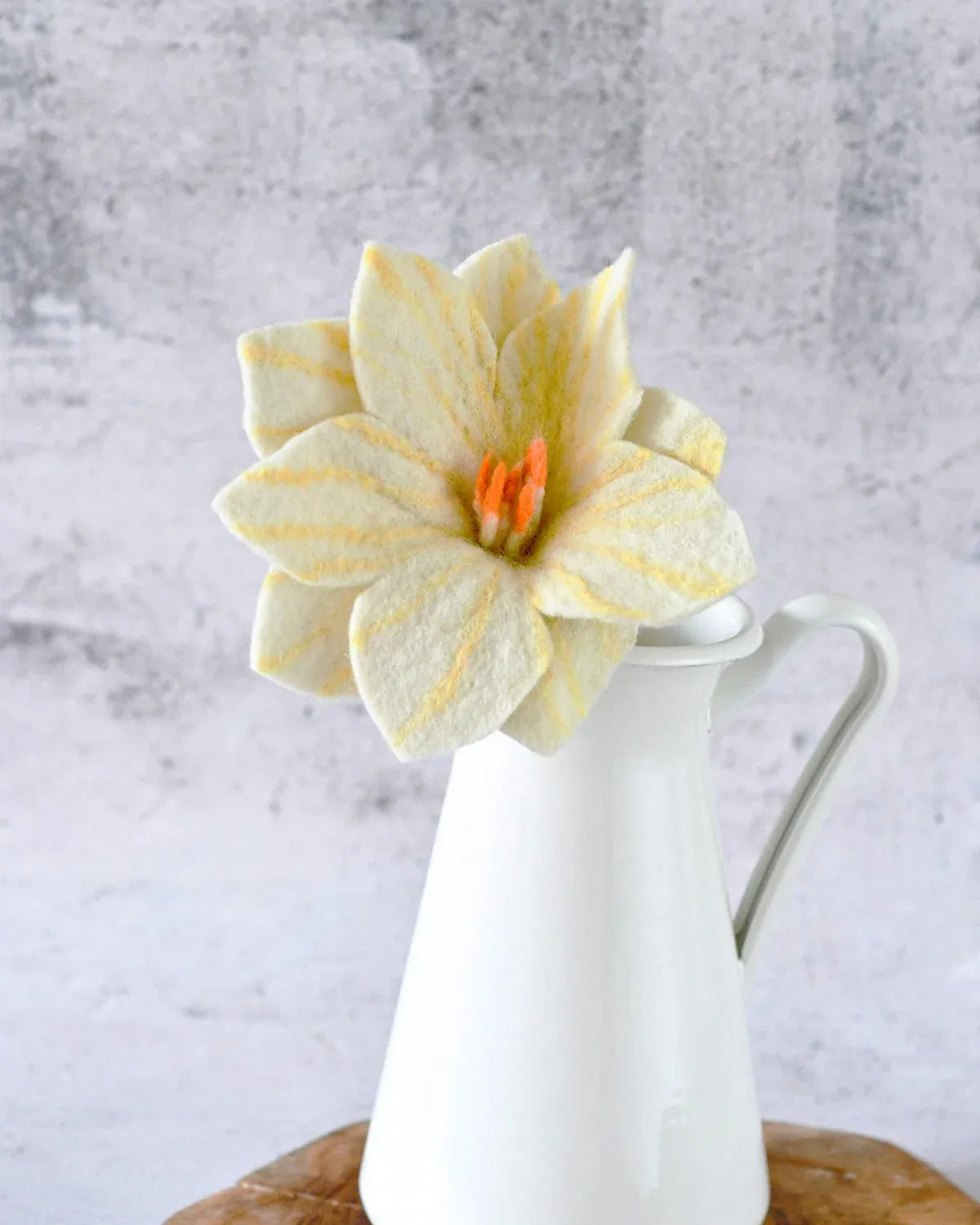 Felt Wildflower | White Petals