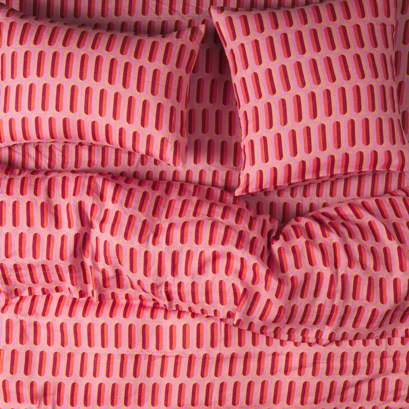 Redondo Linen Pillowcase Set - Dahlia Standard