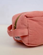 Corduroy Dopp Kit in Peach