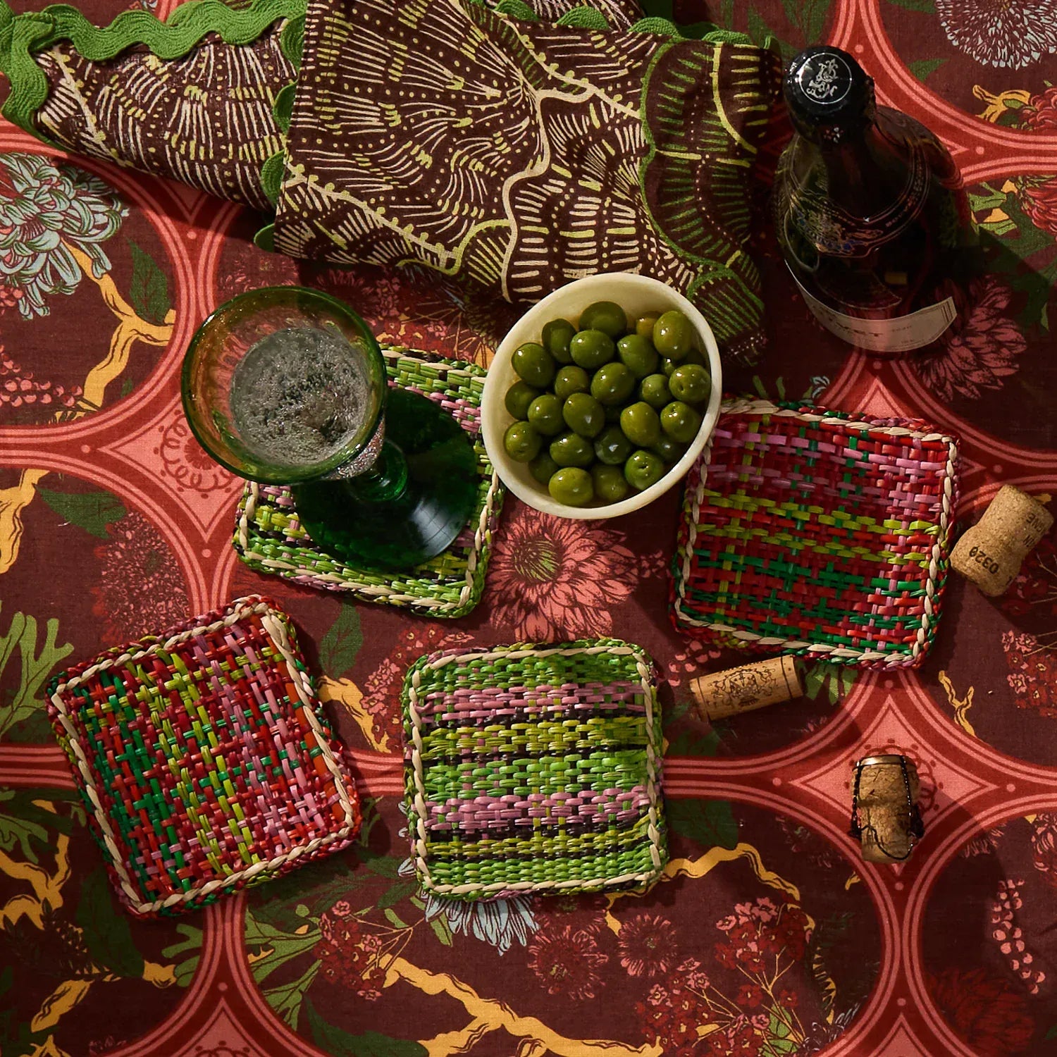Isla Coaster Set | Key Lime