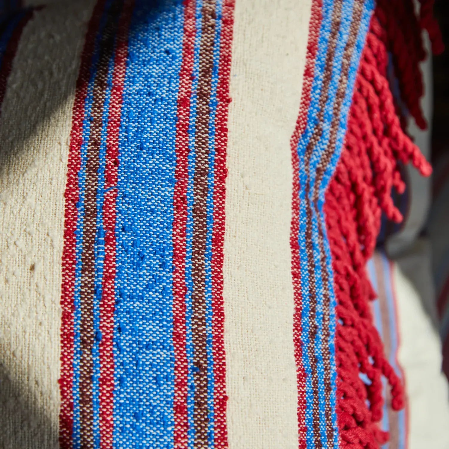Selene Woven Cushion | Azure