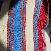 Selene Woven Cushion | Azure