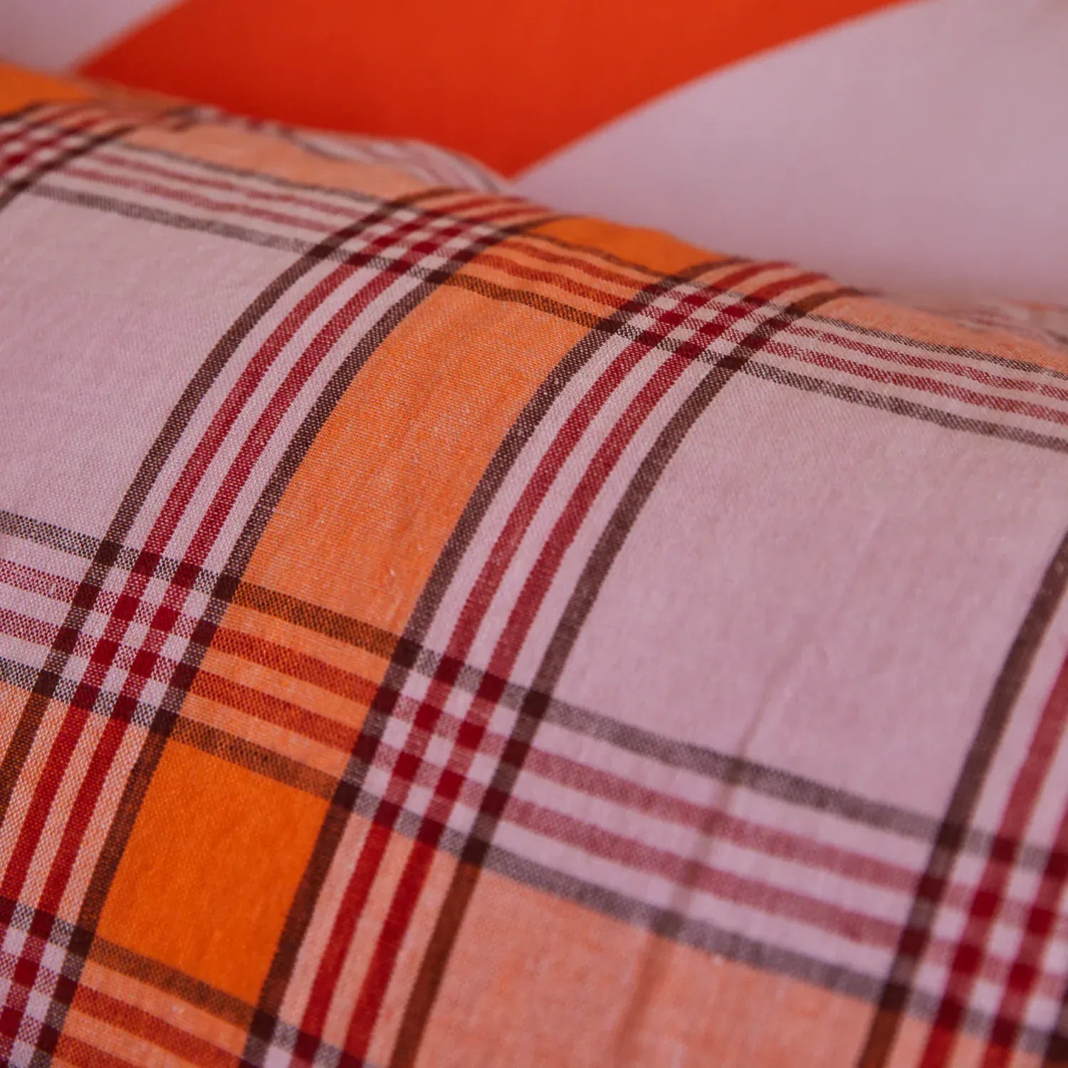 Isla Linen Euro Pillowcase Set | Vivid Coral