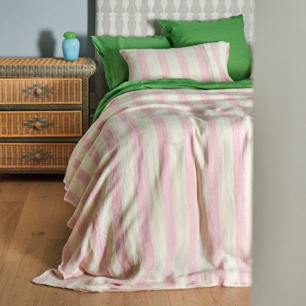 Candy Stripe Linen Quilt Cover