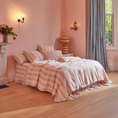 Candy Stripe Linen Quilt Cover