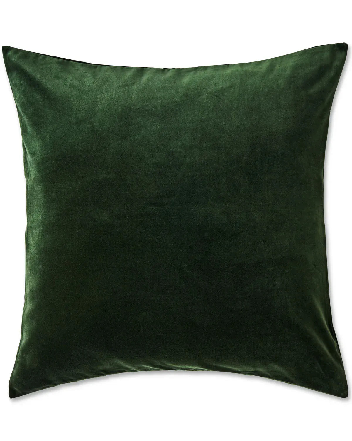Kombu Green Velvet European Pillowcases | Set of 2