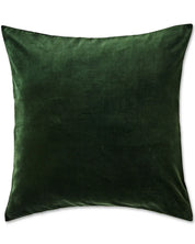 Kombu Green Velvet European Pillowcases | Set of 2