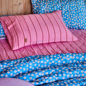 Iced Vovo Stripe Linen Pillowcases 2P Std Set