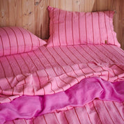 Iced Vovo Stripe Linen Pillowcases 2P Std Set