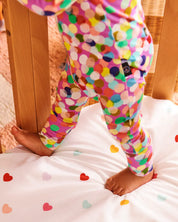 I Heart You Organic Cotton Baby Fitted Sheet | Cot