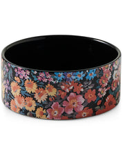 Forever Floral Black Dog Bowl