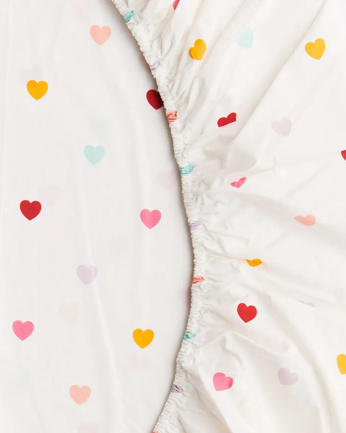 I Heart You Organic Cotton Baby Fitted Sheet | Cot