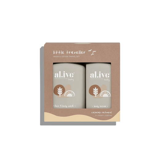 Little Traveler Wash & Lotion Travel Set (Calming Oatmeal)