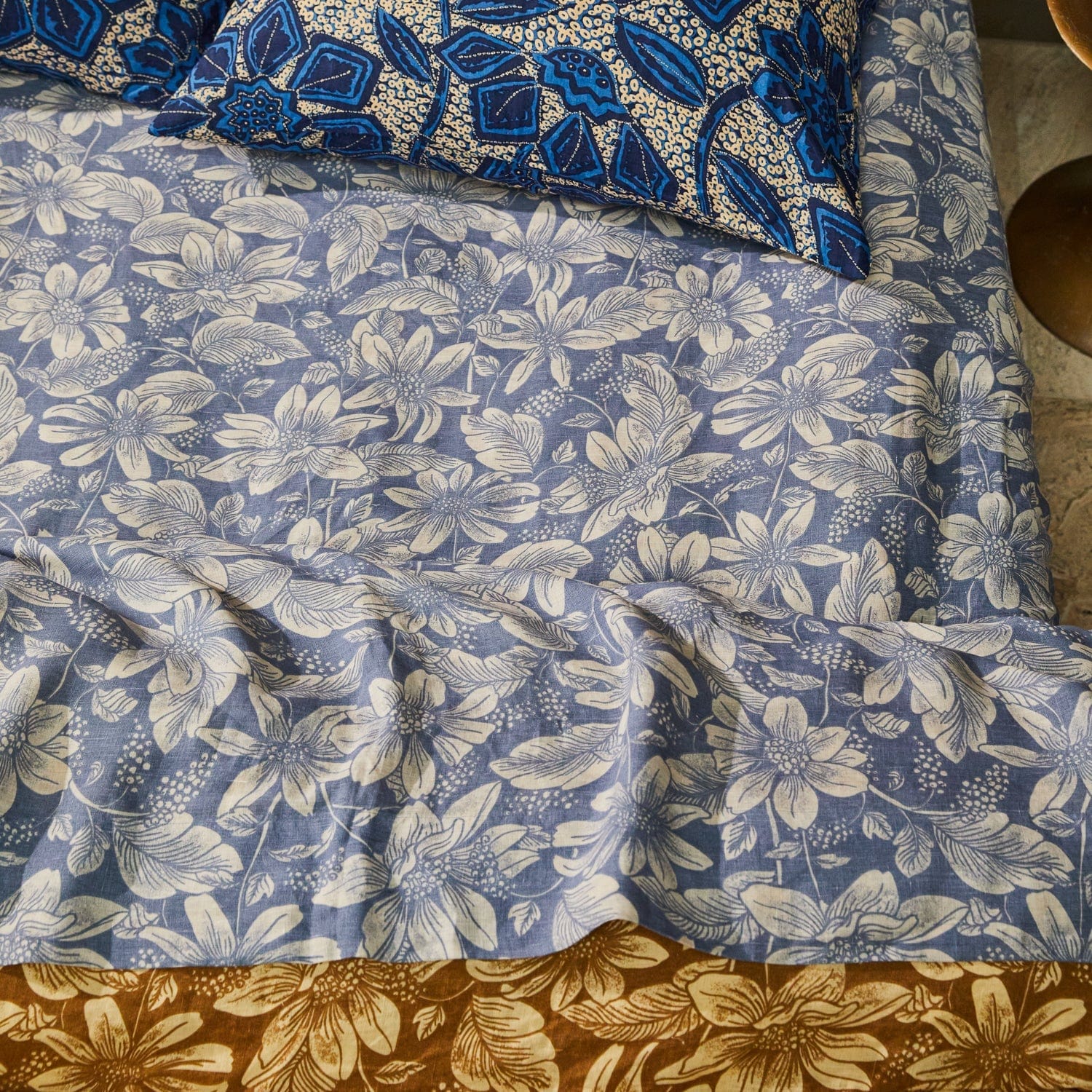 Amrita Linen Flat Sheets | Smoke
