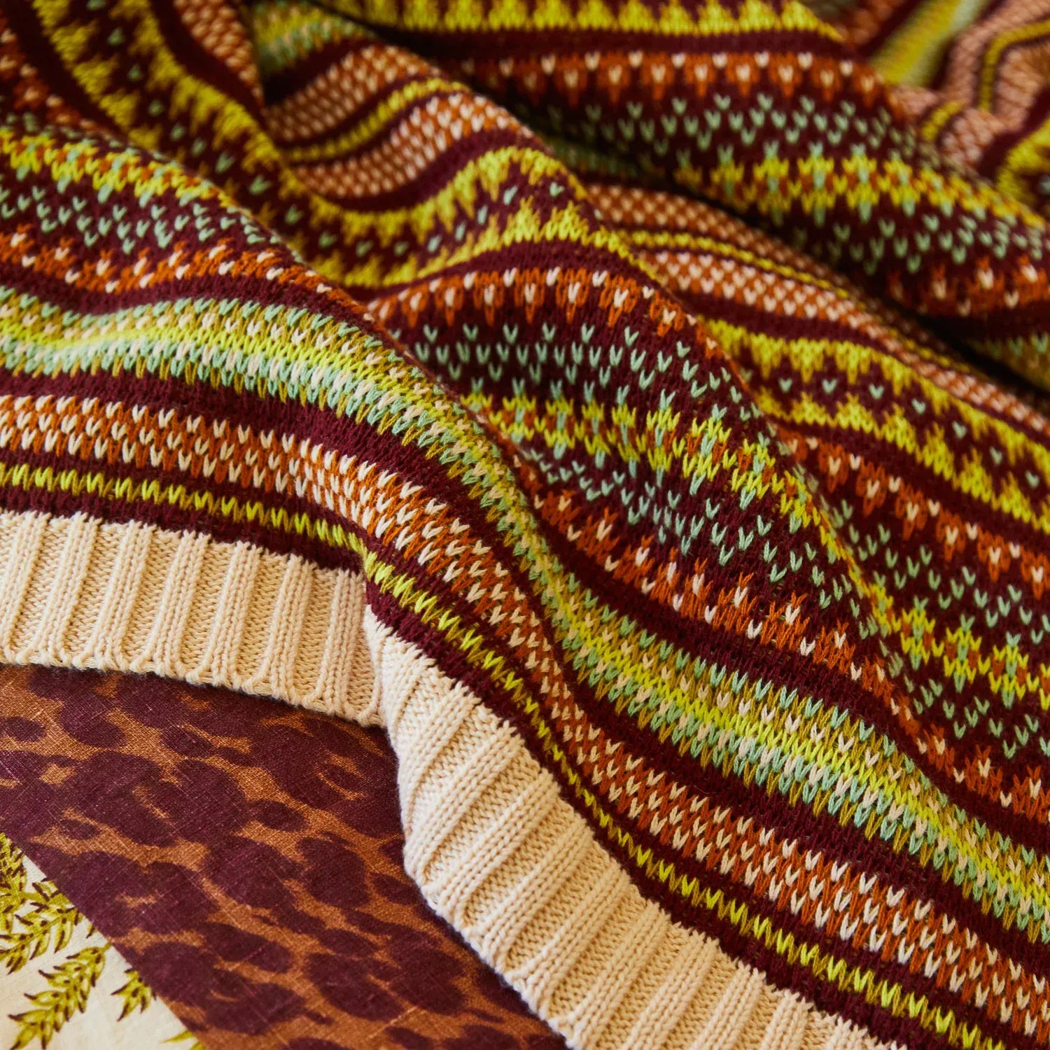 Arlette Knit Blanket | Emerald