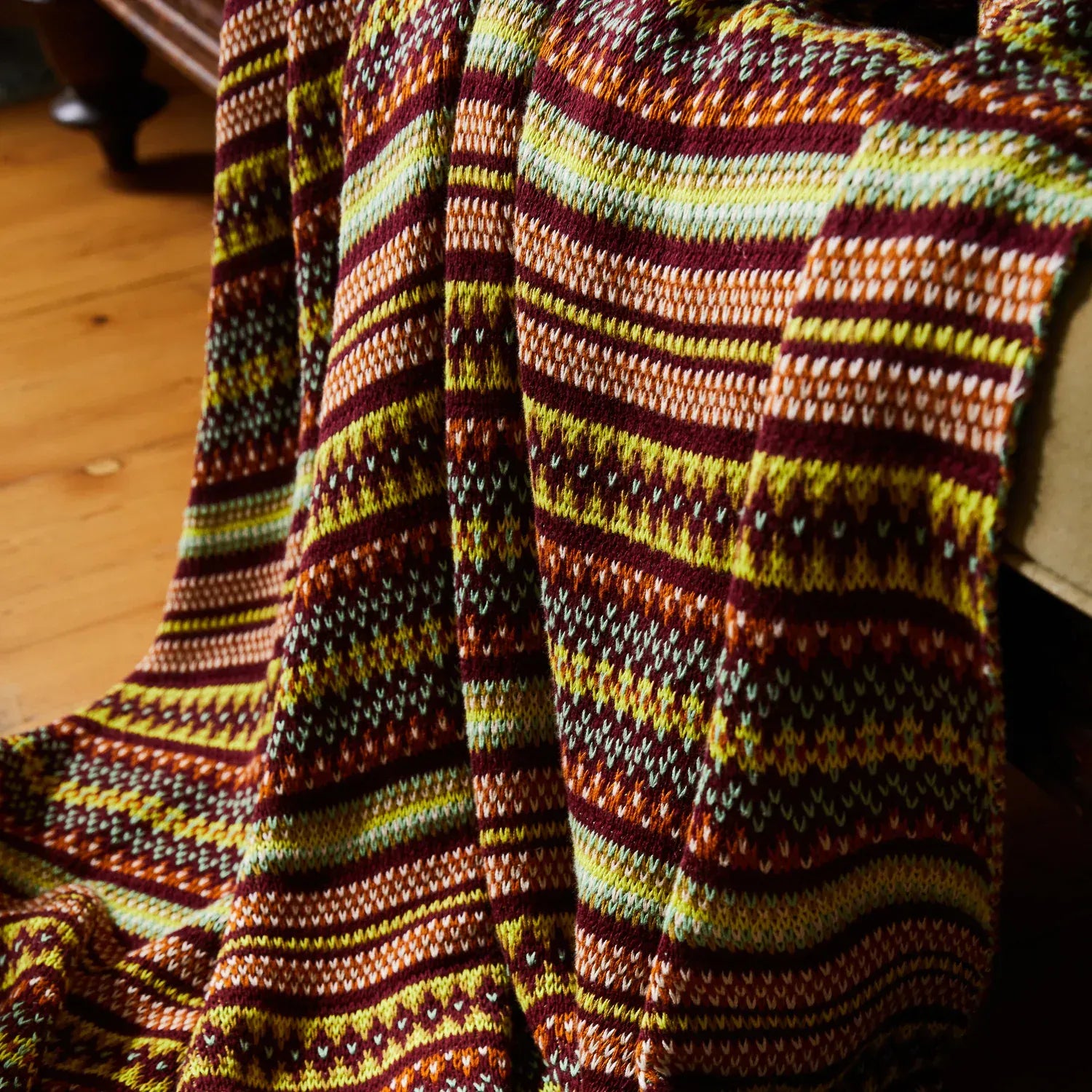 Arlette Knit Blanket | Emerald