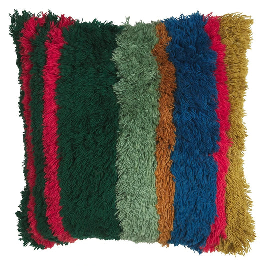 Henri Shag Cushion (Forest) - Feather Insert