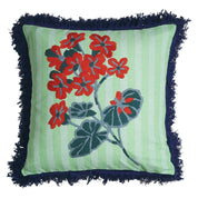 Annette Embroidered Cushion | Jade