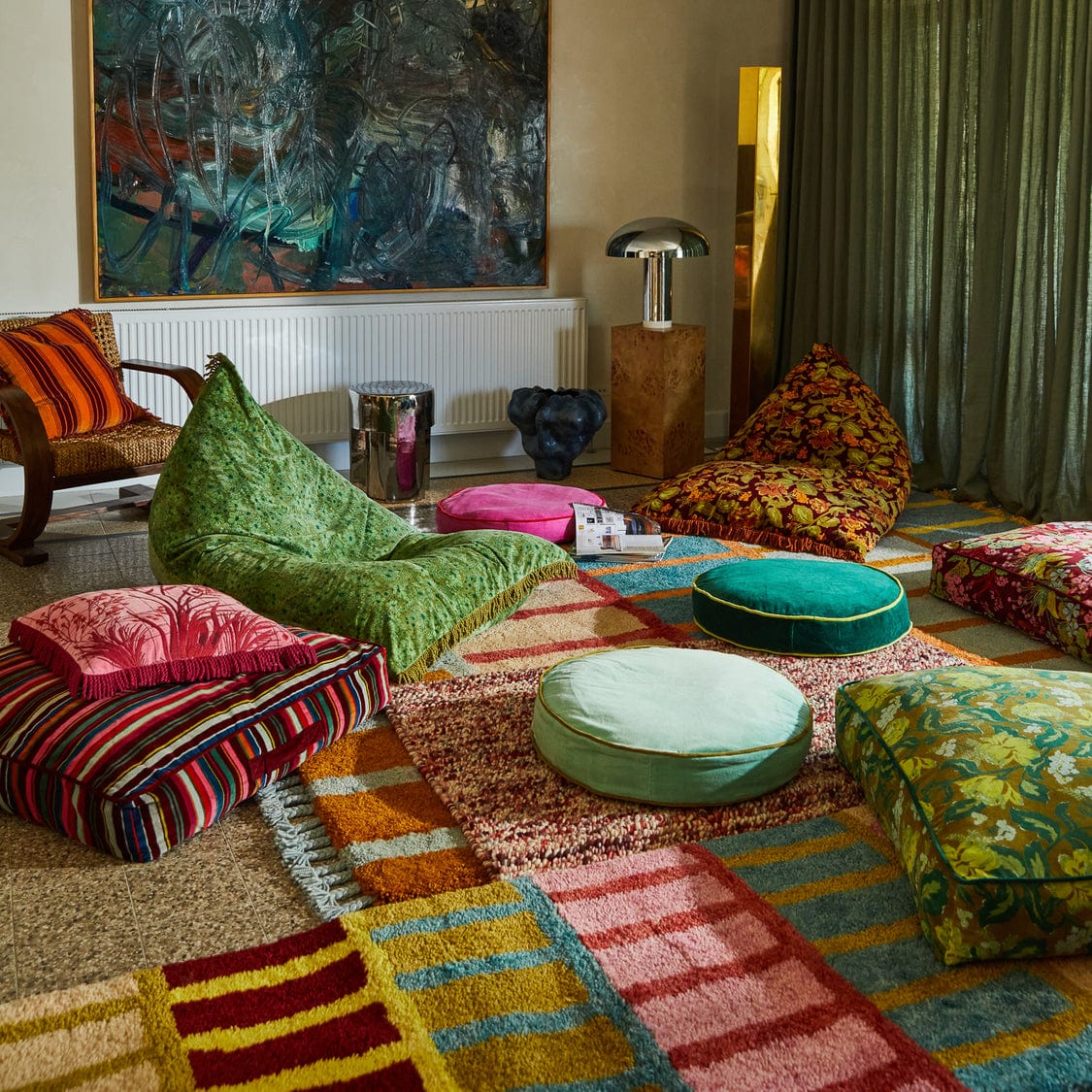 Etienne Velvet Floor Cushion