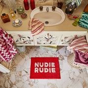 Tula Nudie Bath Mat Mini | Scarlet
