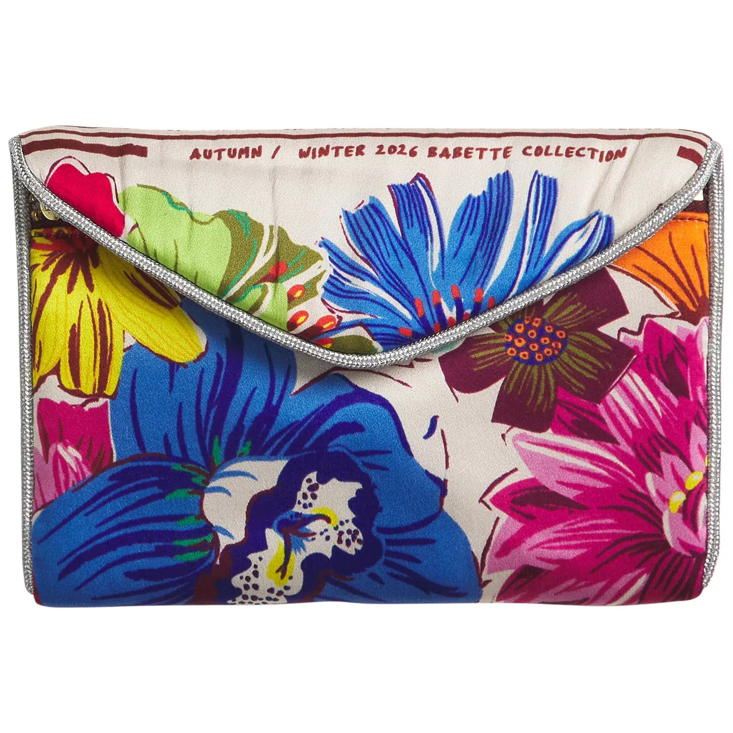 Ines Silk Pouch | Porcelain