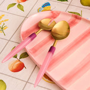 Pink Stripe Platter