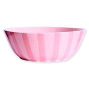Pink Stripe Salad Bowl
